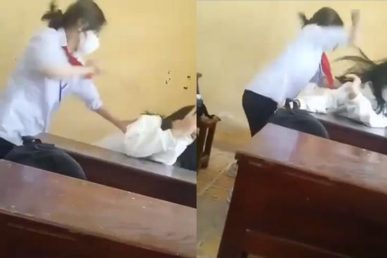 Vụ nữ sinh 'không thích thì đánh' ở Hậu Giang đã báo lên tỉnh