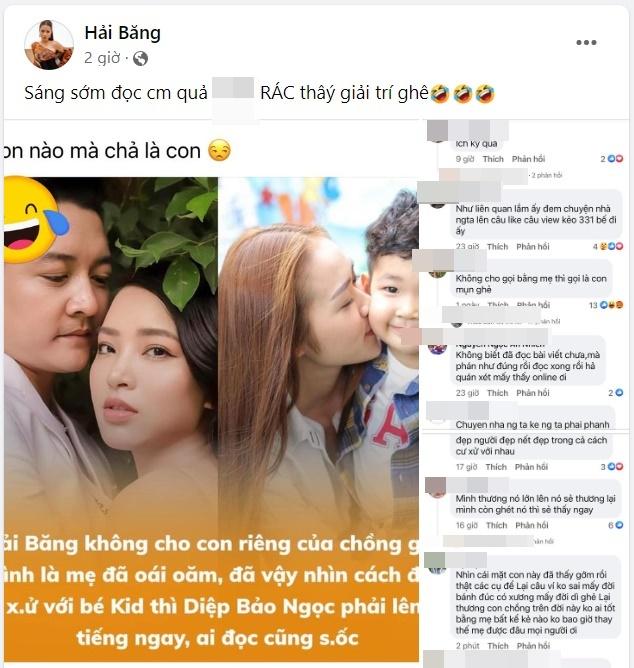 Hải Băng phản ứng khi bị đồn ác với con riêng của chồng-2