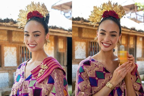 Miss Universe 2022 mặc trang phục Indonesia, nhan sắc ra sao?