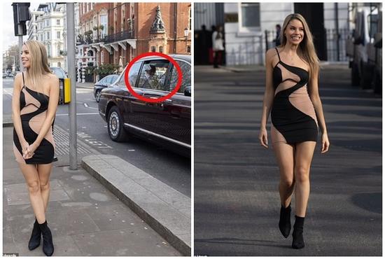 Bức ảnh Vua Charles nhìn thấy nữ phóng viên mặc táo bạo trên phố