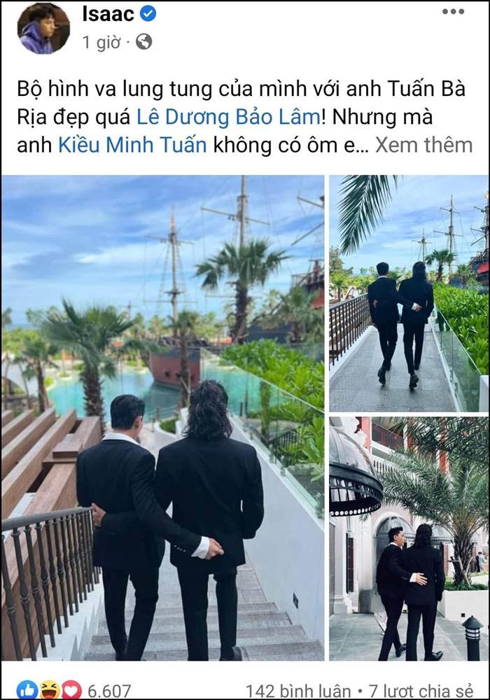 Isaac xả ảnh tình tứ nam nhi, khiêu khích Lê Dương Bảo Lâm-1