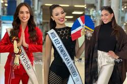 Miss Universe 2022 và Á hậu 2 lộng lẫy, Top 5 xuề xòa ở sân bay