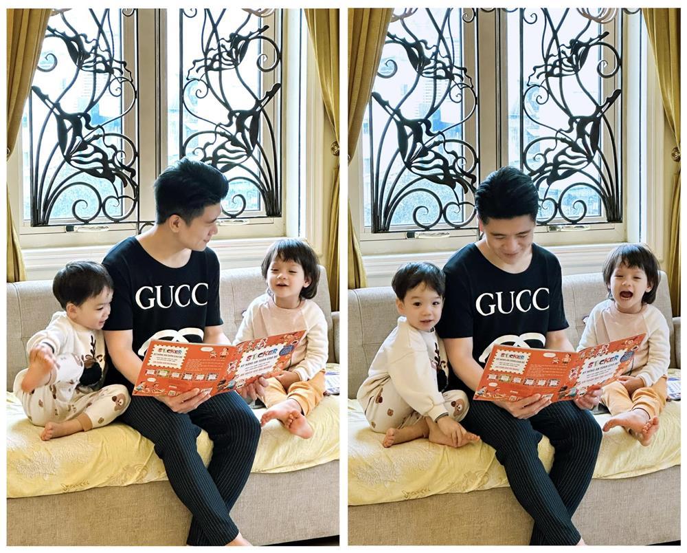 Con trai bầu Hiển tiết lộ bất ngờ về cặp song sinh đáng yêu-1