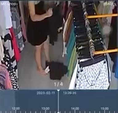 Đi dạo shop thời trang, cô gái hồn nhiên xả lũ ngay tại cửa hàng-3