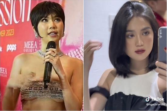 Bị chê 'thảm họa tóc giả', Ngọc Trinh cắt luôn tóc thật lại được khen