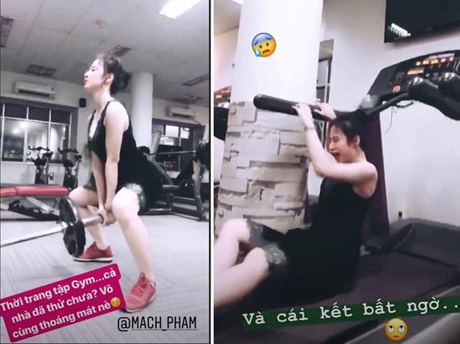 Angela Phương Trinh gây tranh cãi khi mặc váy ngắn cũn đi tập gym-5