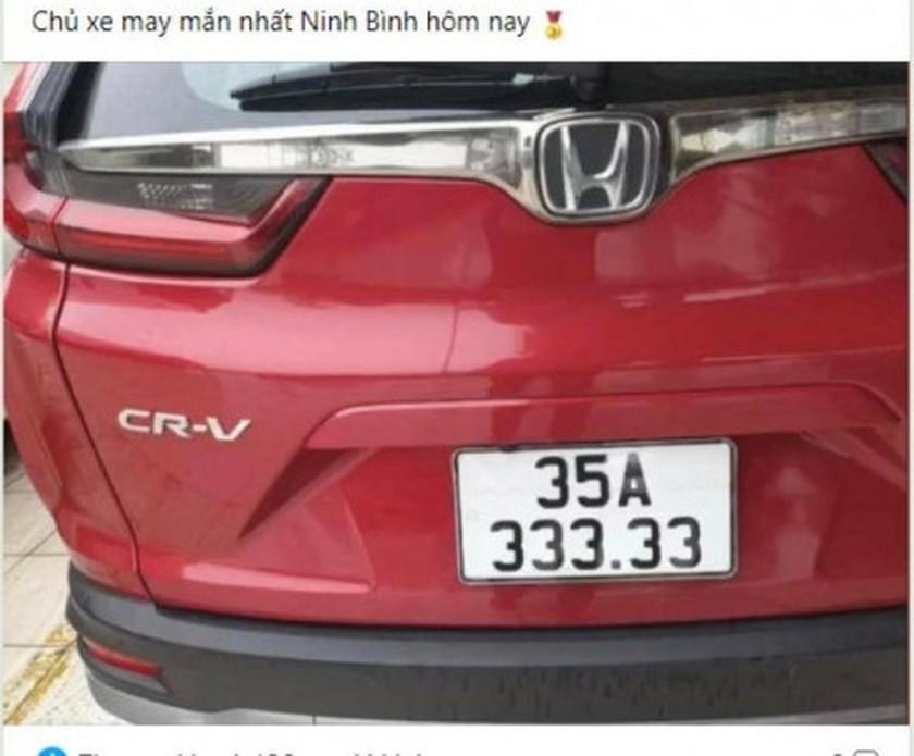 Sự thật ô tô Honda CRV đeo biển ngũ quý 3 ở Ninh Bình-1