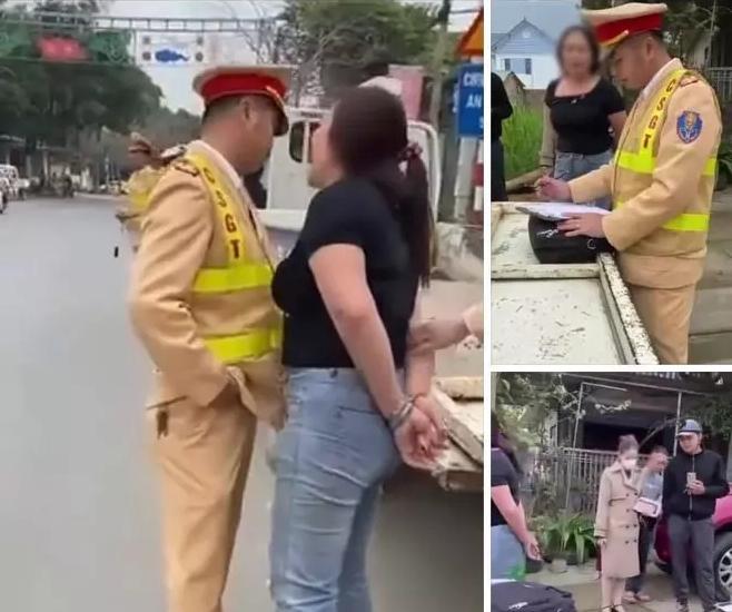 Danh tính người phụ nữ bị còng tay chửi bới, đòi hôn CSGT-2