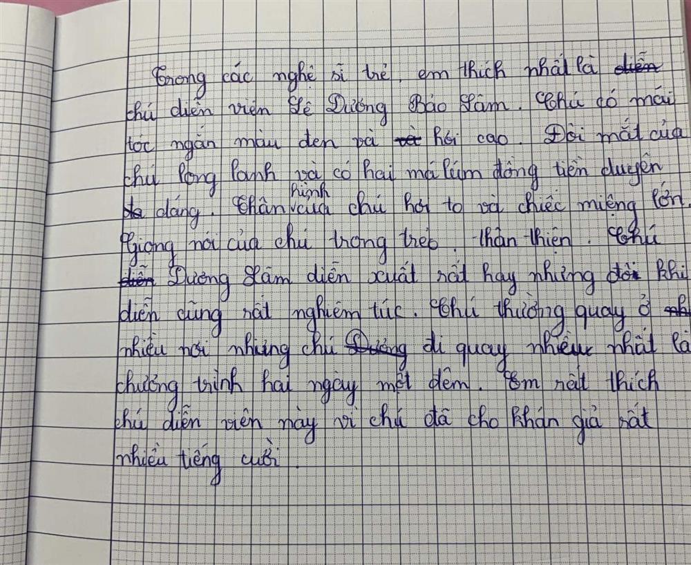 Lê Dương Bảo Lâm ná thở vì bài văn của cháu Kiều Minh Tuấn-4