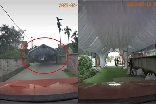 Rạp cưới dựng giữa đường: Người thấy vui vẻ, kẻ chê lắm chuyện