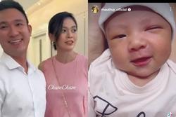 Loạt ảnh cận mặt quý tử sơ sinh của Á hậu Mâu Thủy