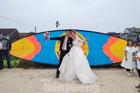 Độc lạ đám cưới ở Nghệ An trang trí những cánh diều 'khủng'