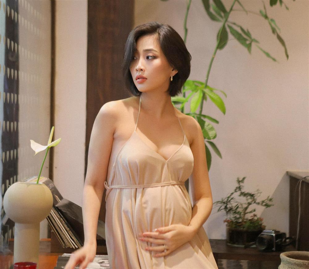 Liêu Hà Trinh khoe bầu 5 tháng, chồng doanh nhân cưng chiều-3