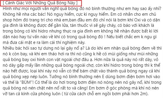 Dùng bơm điện bơm đây bóng bay, cô gái bị nổ bỏng mặt-1
