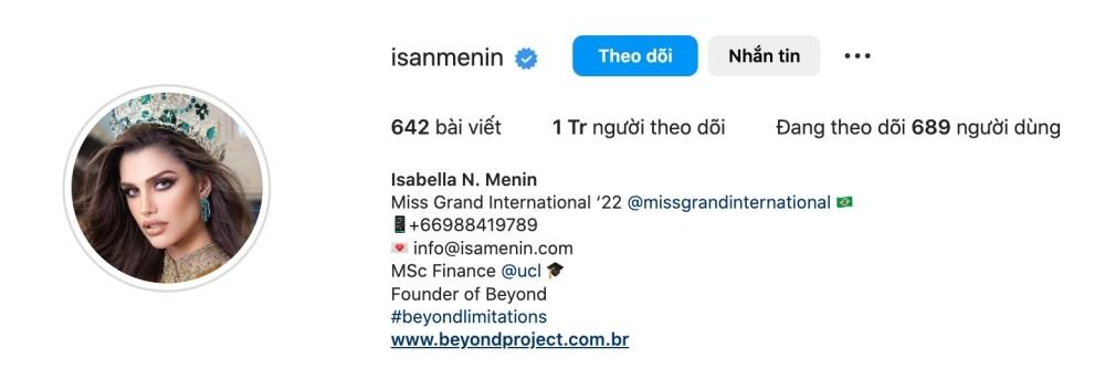 Nhan sắc Miss Grand International Isabella Menin sau 4 tháng đăng quang-6