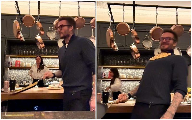 David Beckham trổ tài nấu ăn khiến vợ phì cười-1