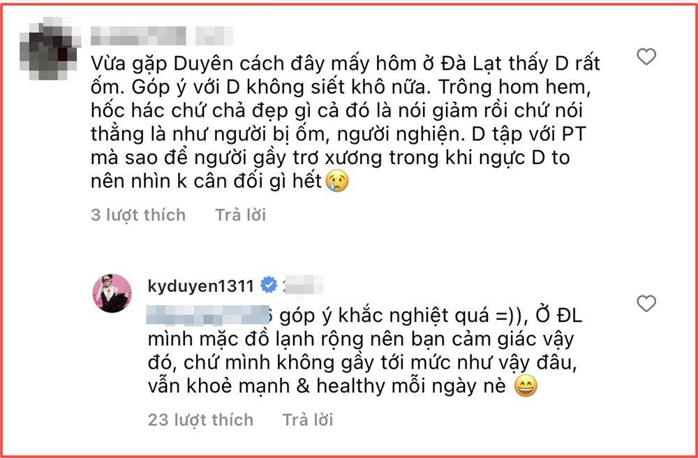 Kỳ Duyên phản ứng khi bị nhận xét hốc hác như nghiện-2