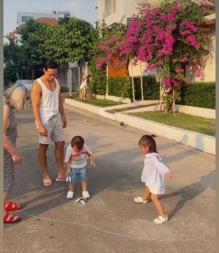 Các con Hồ Ngọc Hà vui chơi cuối tuần cùng ông bà nội-5