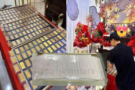 Choáng cô dâu Bình Dương nhận 230 cây vàng, 30 sổ đỏ, 2 căn nhà