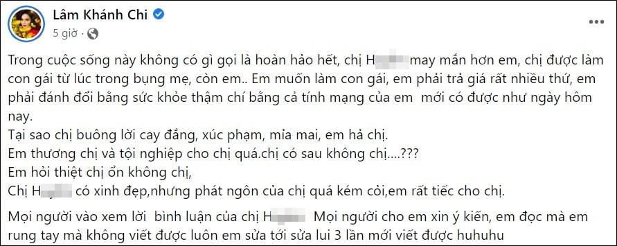 Lâm Khánh Chi phản ứng khi bị xúc phạm giới tính, ngoại hình-3