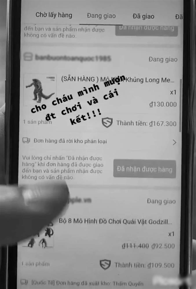 Cho cháu mượn điện thoại, cô gái sốc nặng khi nhận 12 đơn hàng-2