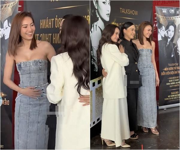 Lan Ngọc suýt hớ hênh vì hở bạo, phải chỉnh đốn trang phục liên tục-3