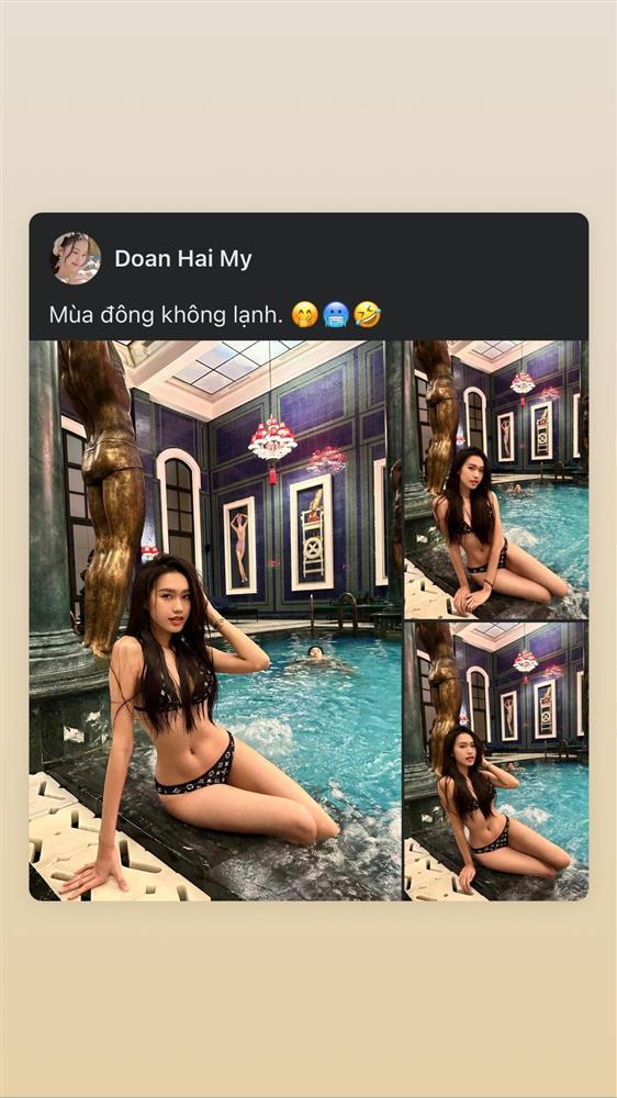 Bạn gái khoe dáng gợi cảm, biểu cảm Văn Hậu phía sau quá hài-1