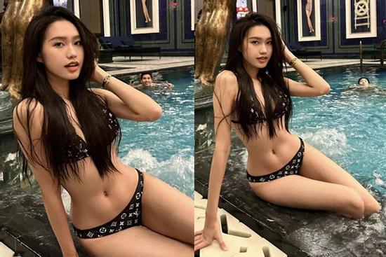 Bạn gái khoe dáng gợi cảm, biểu cảm Văn Hậu phía sau quá hài