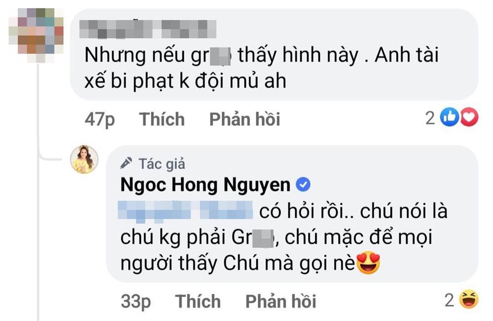 Phản ứng Hồng Ngọc khi bị nhắc không đội mũ bảo hiểm-3