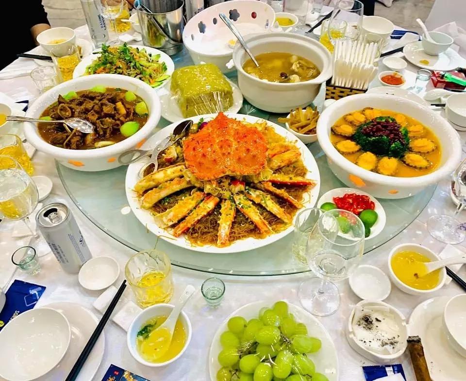 Choáng ngợp cỗ cưới ở Bắc Ninh, toàn bào ngư với cua hoàng đế-6