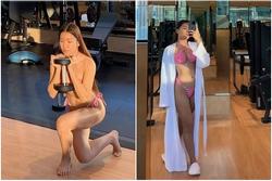 Bạn gái thủ môn Văn Lâm lên tiếng về việc mặc bikini tập gym