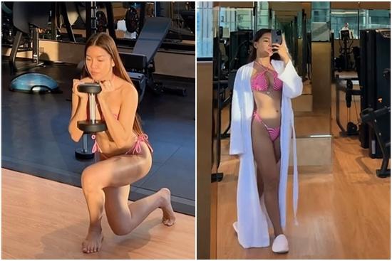 Bạn gái thủ môn Văn Lâm lên tiếng về việc mặc bikini tập gym