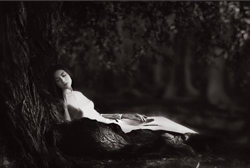 Hà Tăng mặc áo dài trắng đẹp như mỹ nữ an tĩnh trong tranh-12