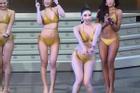 Thí sinh Hoa hậu Hòa bình ở Thái Lan nhảy phản cảm với bikini