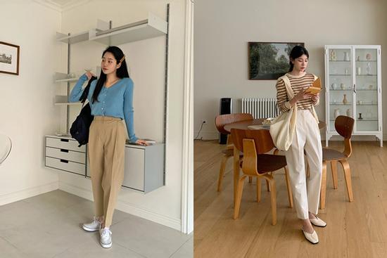 Kết hợp quần âu ống đứng với 5 kiểu áo để 'hack tuổi'