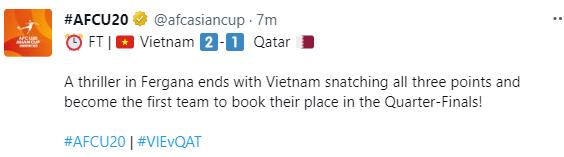 AFC tính nhầm U20 Việt Nam giành vé vào tứ kết U20 châu Á 2023-2
