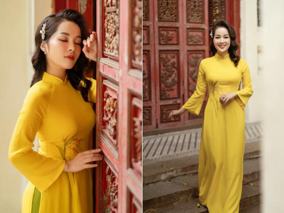 MC Minh Hương Vàng Anh chia tay hàng hiệu, áo dài dạo phố-2