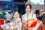 Hoa hậu Môi trường Thế giới Thanh Hà rạng rỡ về nước
