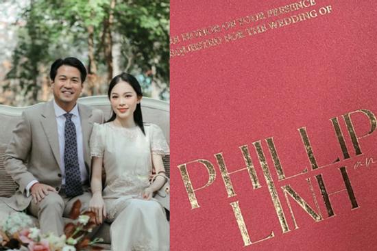 Lộ thiệp cưới của Linh Rin và Phillip Nguyễn