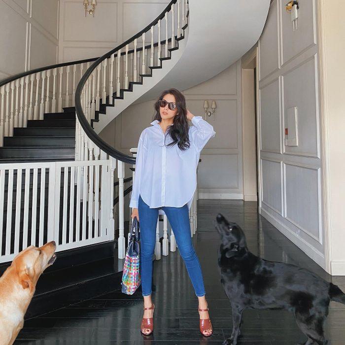 4 kiểu quần jeans chiếm sóng phong cách của các người đẹp Việt-8