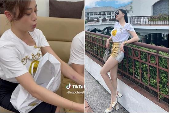 Cách mặc áo hàng hiệu của Phương Oanh gây tranh cãi