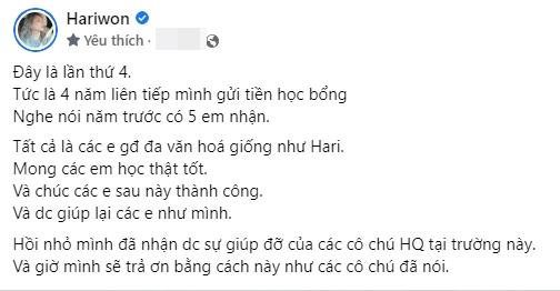Cách Hari Won trả ơn khi được giúp đỡ-2