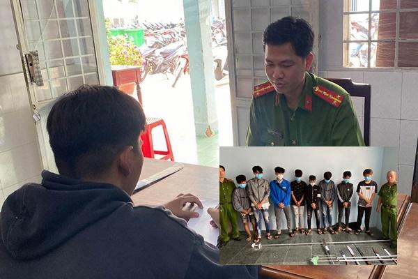 Bắt 10 thanh niên đi xe máy mang hung khí ra đường đuổi nhau ở Hòa Bình-3