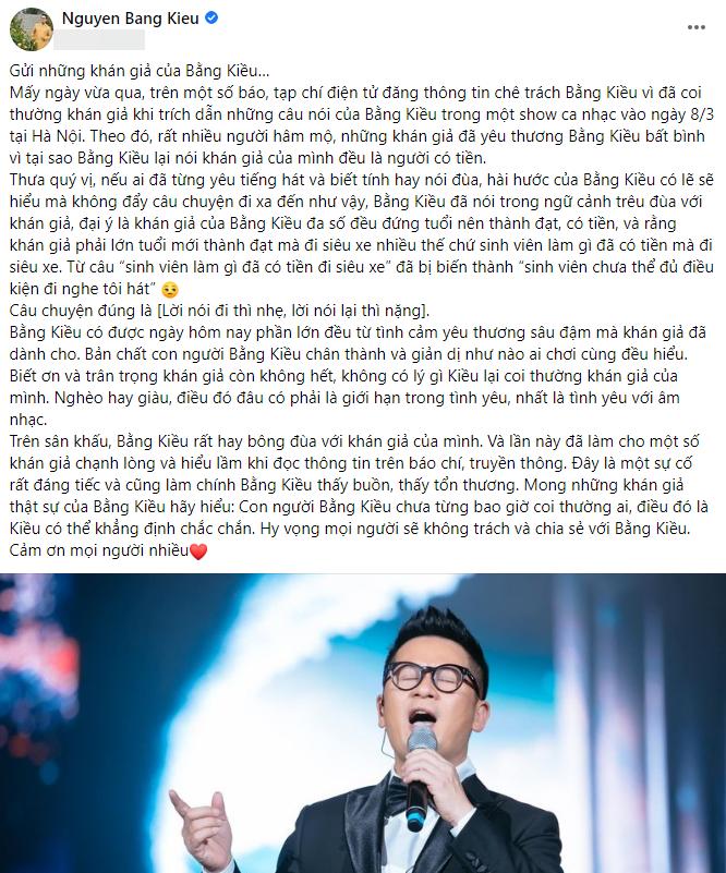 Bằng Kiều lên tiếng về phát ngôn khán giả của tôi toàn người có tiền-2
