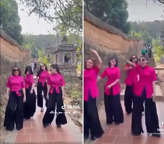 Phẫn nộ nhóm TikToker nữ nhảy múa phản cảm nơi tôn nghiêm-1