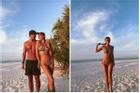 Hoa hậu Hoàn vũ Pia Wurtzbach khoe dáng với bikini bên bạn trai