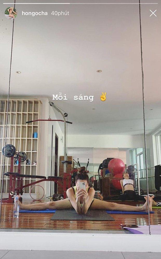 Minh Hằng, Hà Hồ vẫn tập yoga chăm chỉ dù mang song thai-5