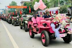 Xác minh đoàn xe Jeep rước dâu tại TP Thái Nguyên