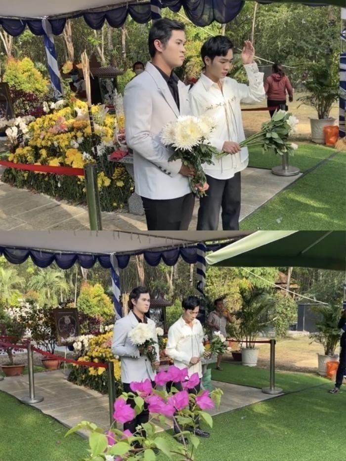 2 ca sĩ trẻ gây tranh cãi khi quay MV trước mộ cố NSƯT Vũ Linh-1