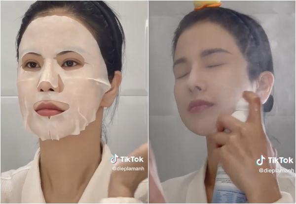 Diệp Lâm Anh chăm sóc da 8 bước buổi sáng-3